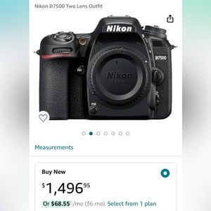 Nikon D7500 Two Lens Outfit